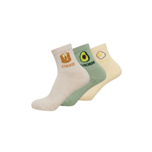 Breakfast Graphic Midi Socks